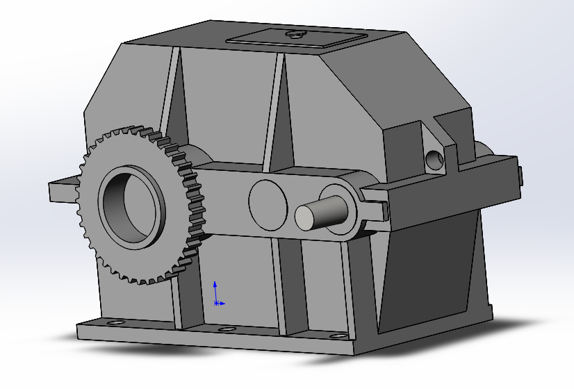3D модель Редуктор Ц2-500-Х-22-М-У-МРЗ