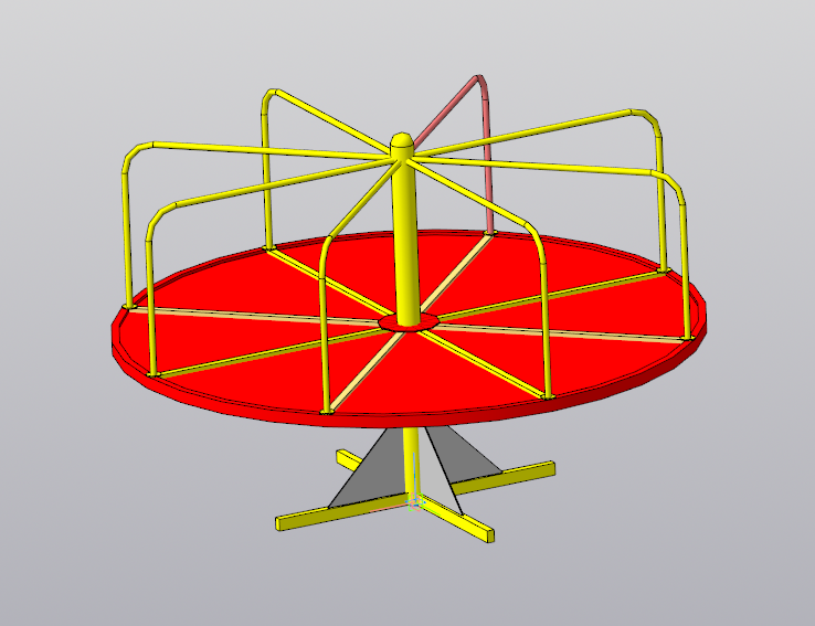 3D модель Карусель детская