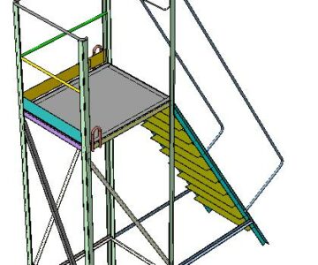 3D модель Площадка ПР-1000-800-2300