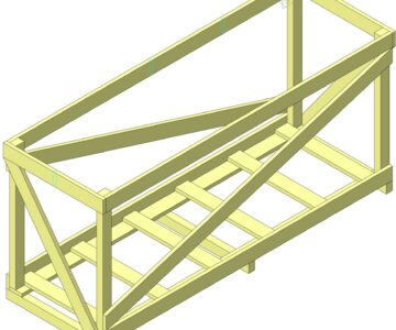 3D модель Ящик деревянный упаковочный