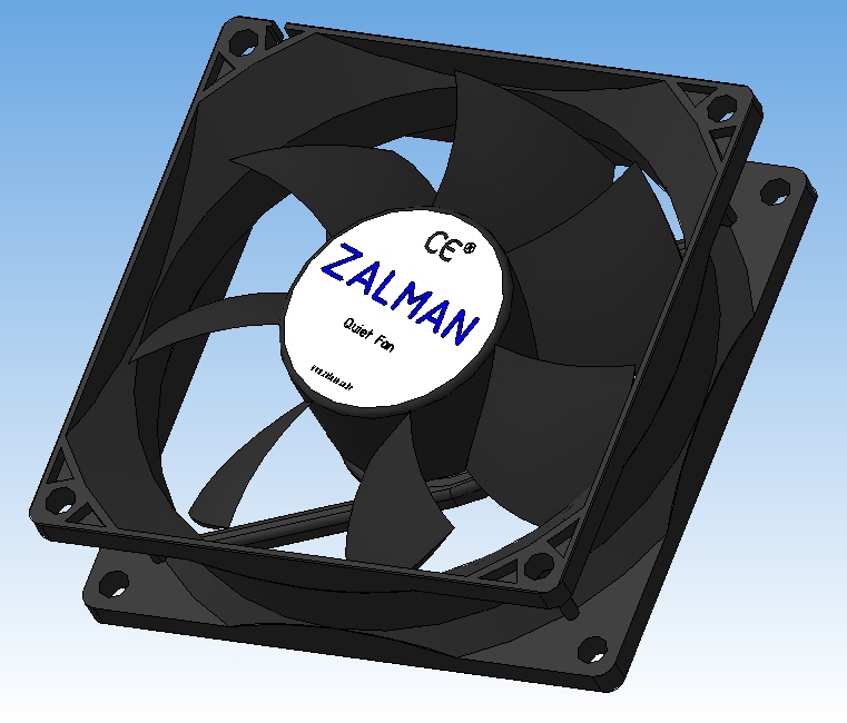 3D модель Вентилятор Zalman ZM-F1