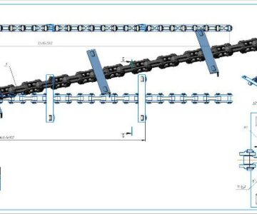 3D модель Цепь скребкового конвейера СКР11-60Б