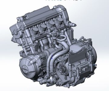 3D модель Двигатель Honda CBR600