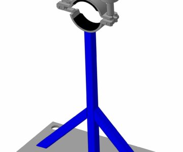 3D модель Хомут для крепления труб диаметром 70 мм