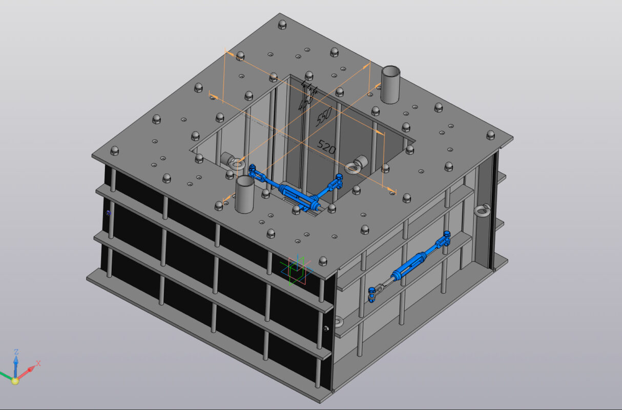 3D модель Улей Дадан на 12 рамок форма литья №1