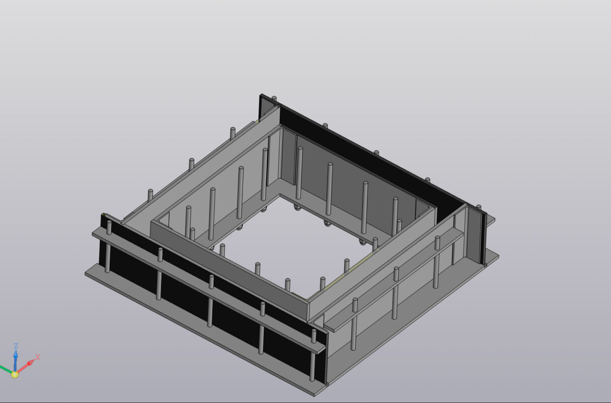3D модель Улей Дадан на 12 рамок форма литья №1