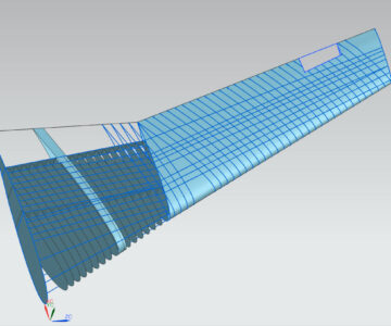3D модель 3D Модель крыла Ту-154