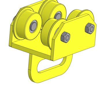 3D модель Каретка для передвижения по двутавру 14Б1