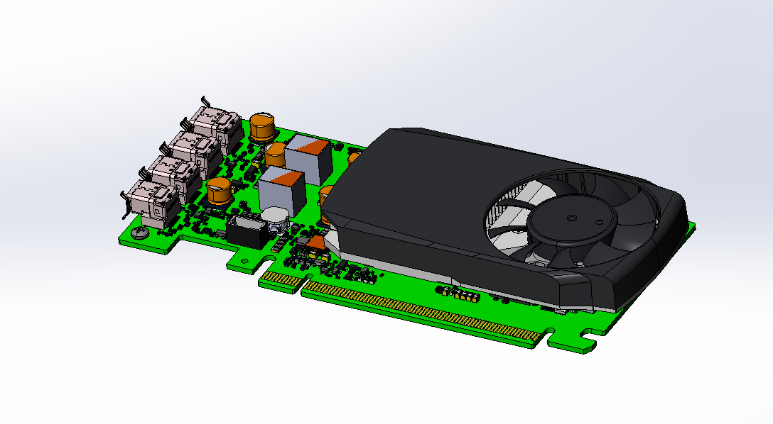 3D модель Видеокарта Nvidia Quadro P620