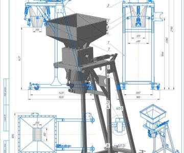 3D модель Дозатор весовой для 50 кг мешков