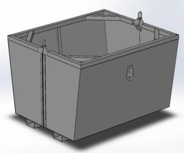 3D модель Контейнер челюстной до двух тонн