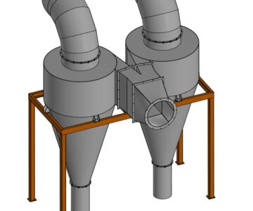 3D модель Циклон ЛИОТ5 очистка зерна