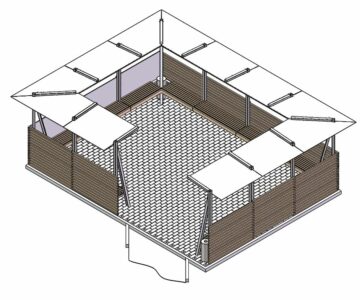 3D модель Беседка прямоугольная