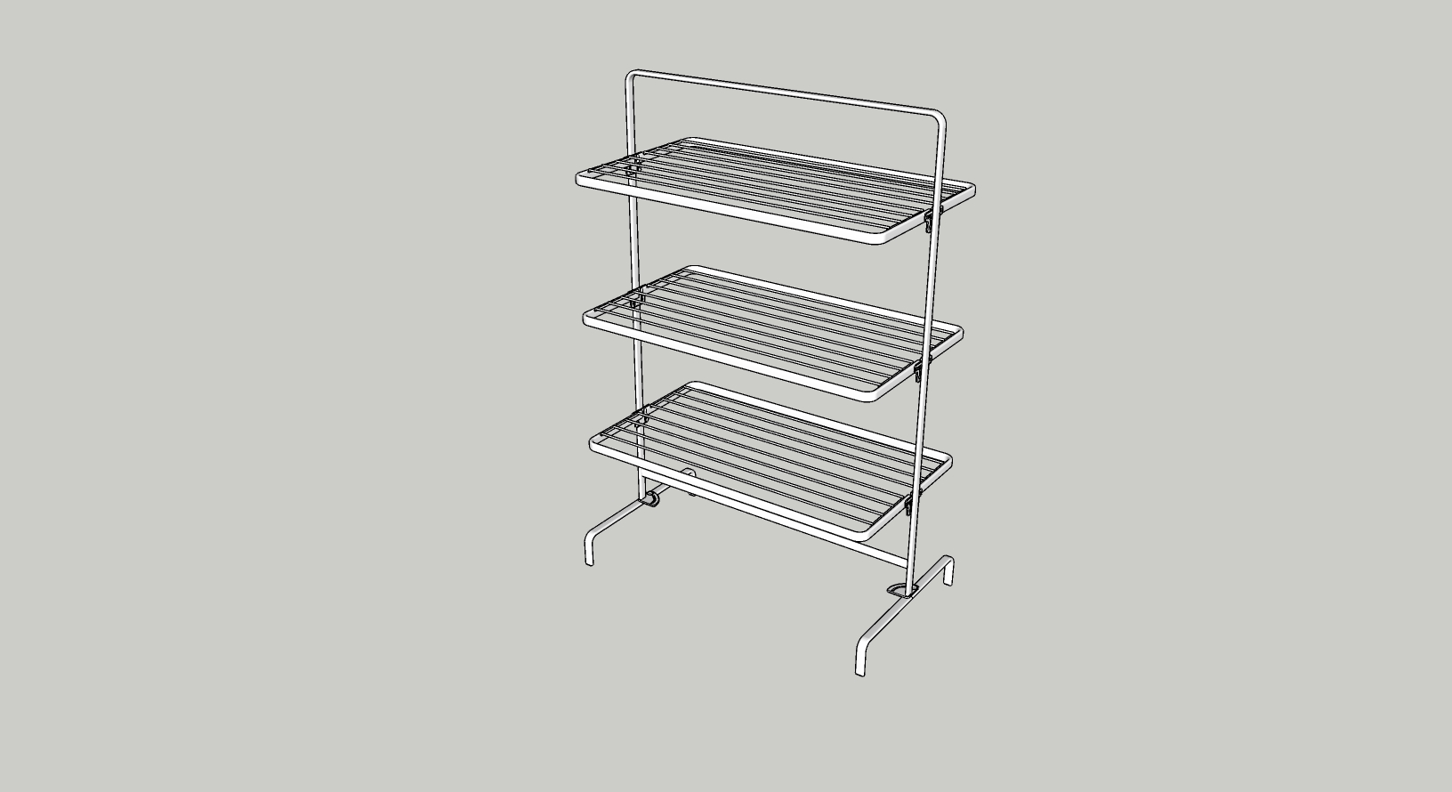 3D модель Сушилка для белья IKEA MULIG