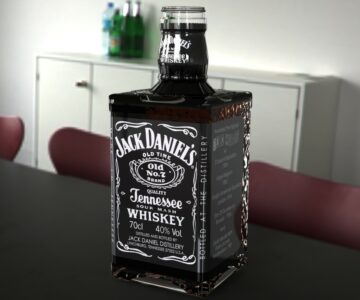 3D модель Бутылка виски Jack Daniels