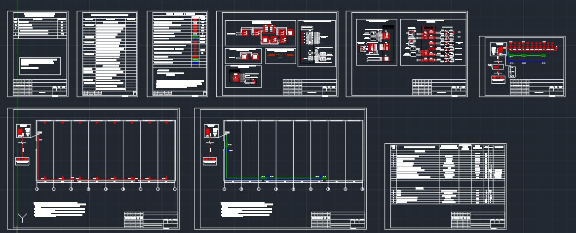 Чертеж Проект пожарной сигнализации склада