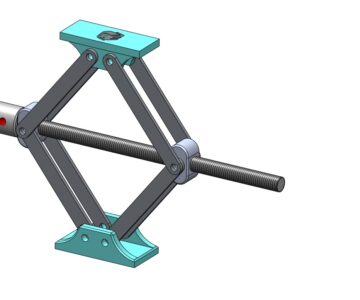 3D модель Домкрат автомобильный ромбовый