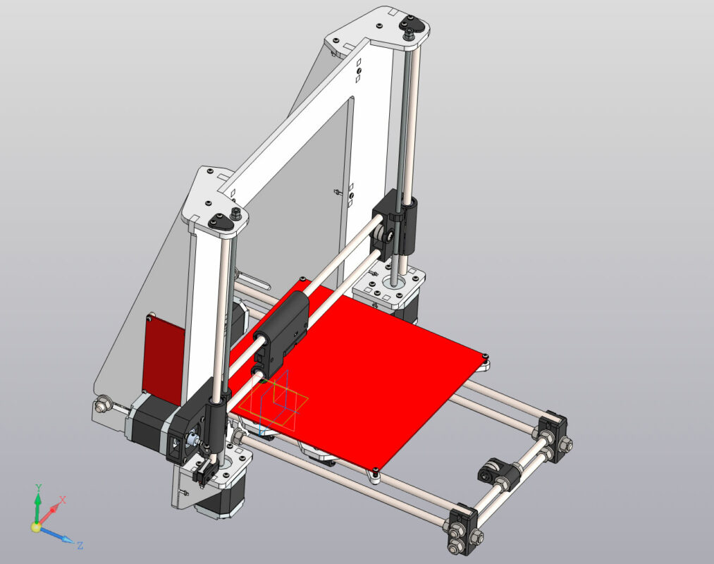 3D модель 3d принтер Prusa i3