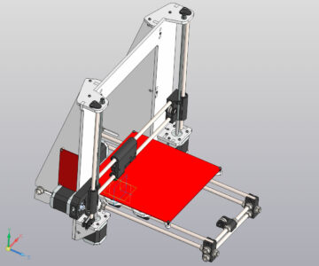 3D модель 3d принтер Prusa i3