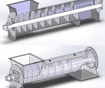 3D модель Питатель шнековый