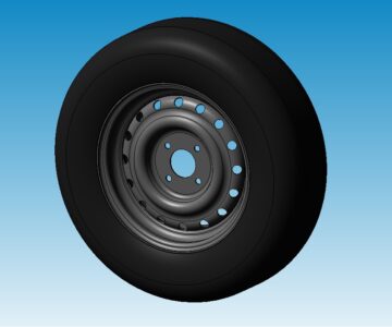 3D модель Колесо ВАЗ стандартное