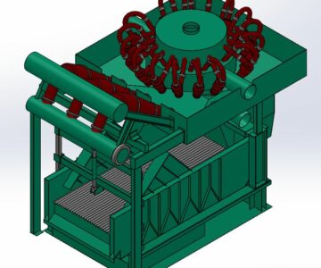 3D модель Ситогидроциклонная установка на базе вибросита Derrick FLC-503