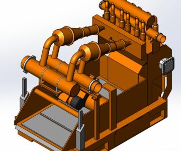 3D модель Ситогидроциклонная установка на базе вибросита Mi Swaco 9672360