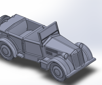 3D модель Модель автомобиля Fiat 508 CM Coloniale
