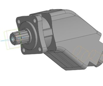3D модель Насос аксиально-поршневой 416