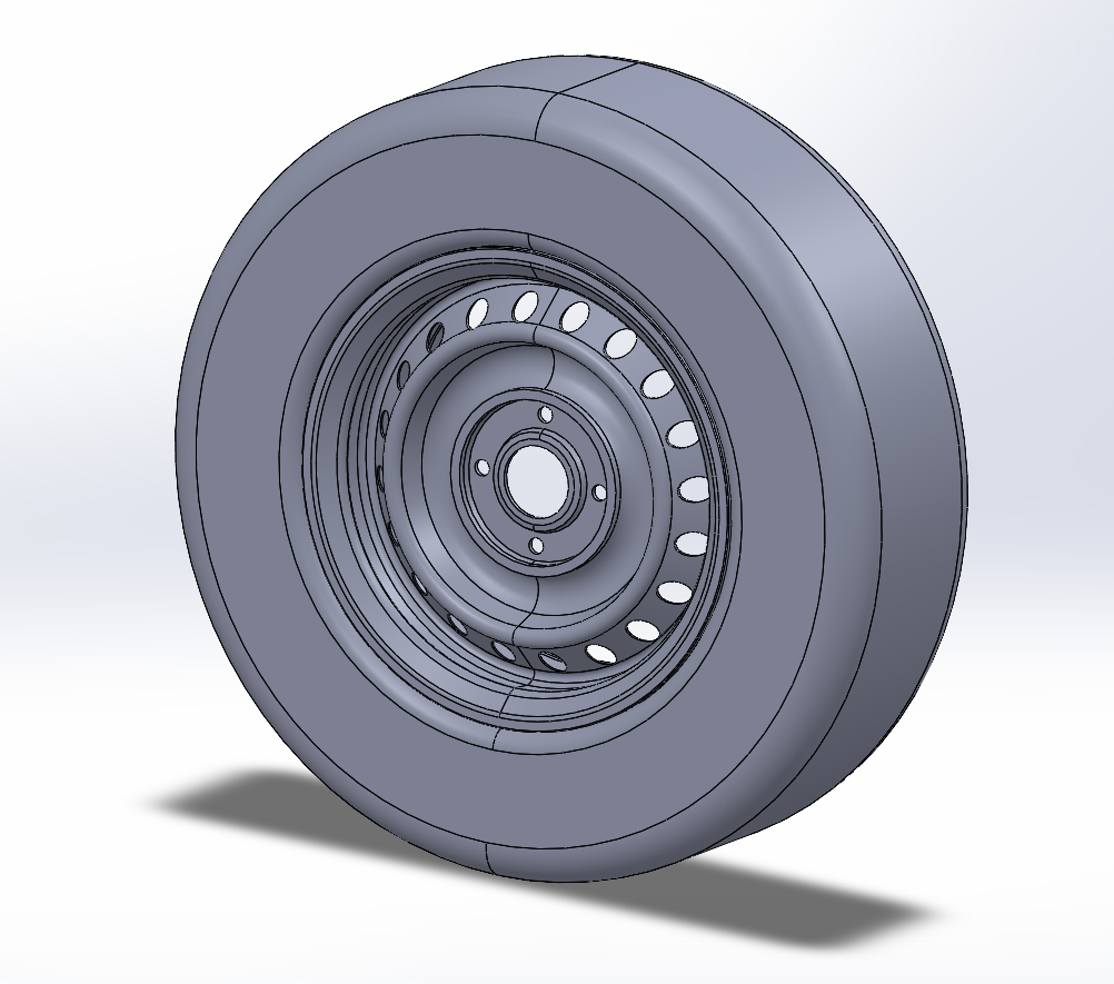 3D модель Колесо Лада 14/175/65