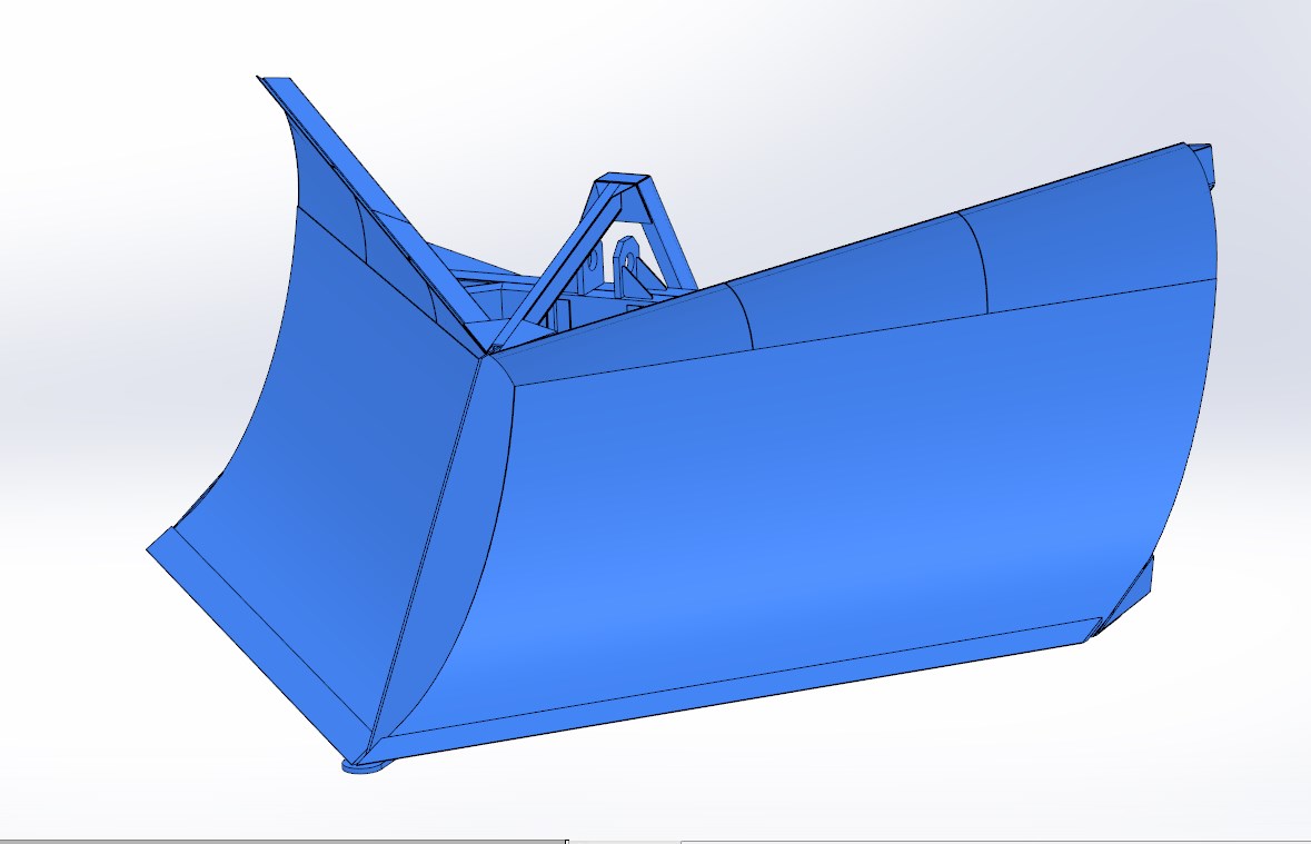 3D модель Клиновой отвал (Бабочка)