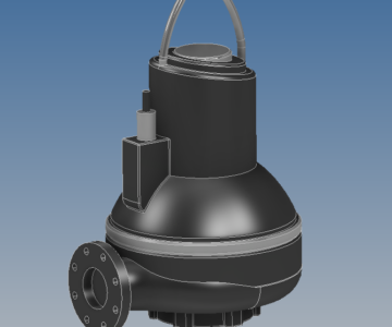 3D модель Погружной насос Grundfos SL1.100.100.75.EX.4.51D.C