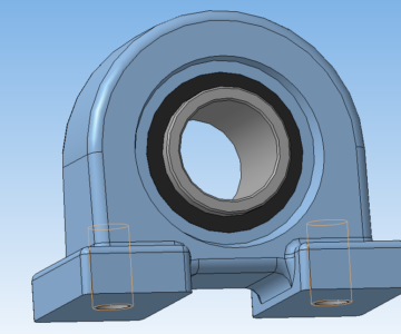 3D модель Подшипник корпусный UCPA205
