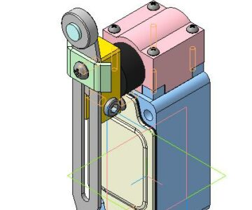 3D модель Путевой выключатель LXK3-205