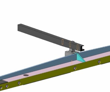 3D модель Упор для гильотинные ножницы