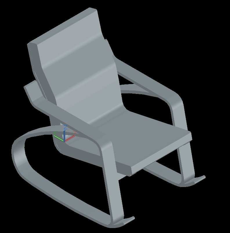 3D модель Кресло-качалка IKEA