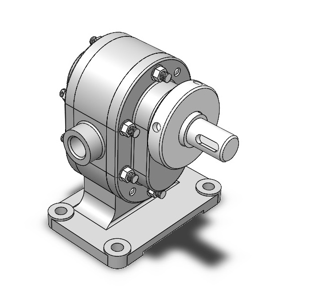 3D модель Насос шестеренный МЧ 00.20 в SolidWorks
