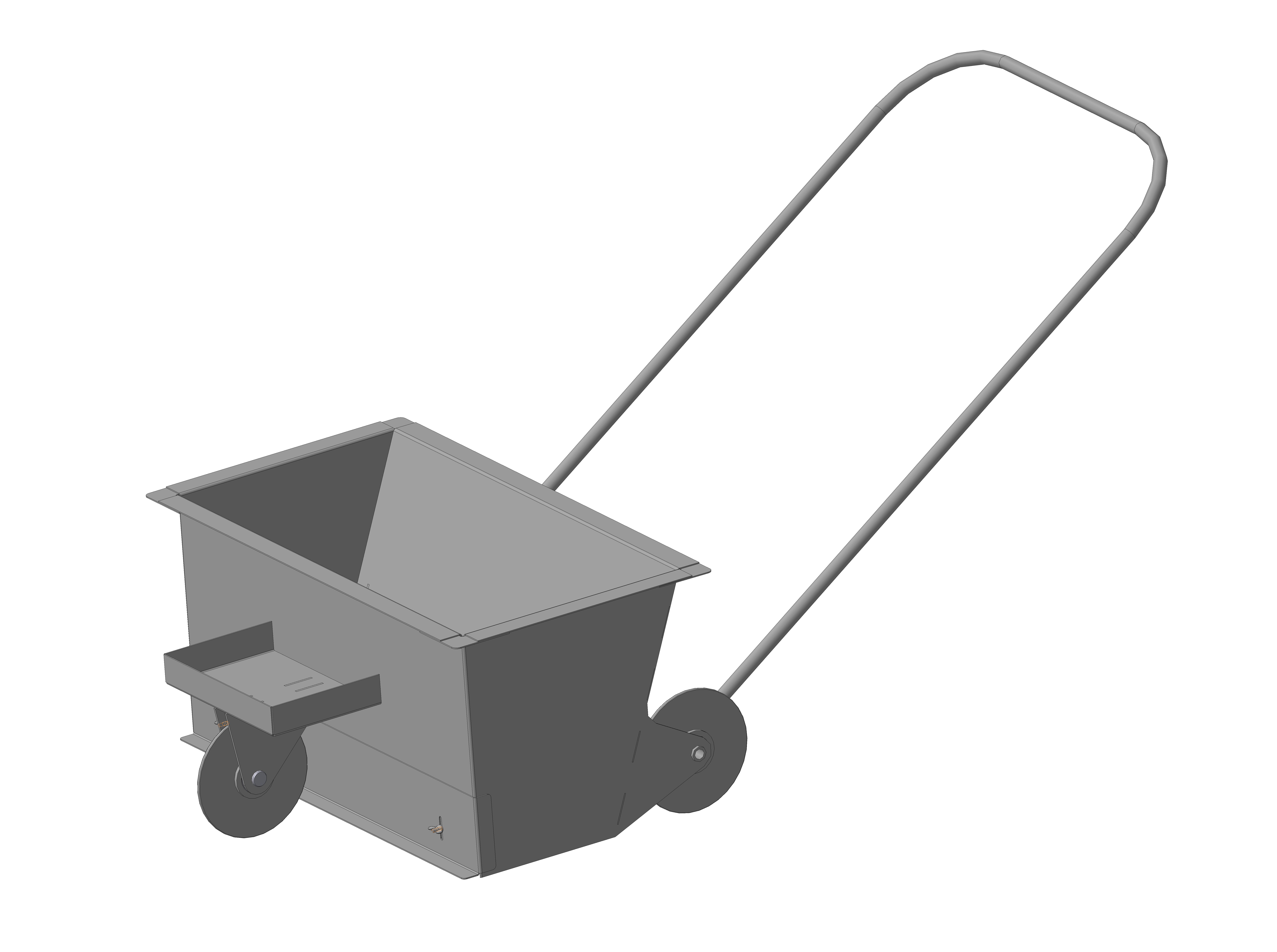 3D модель 3D модель бункер-укладчик покрытия из резиновой крошки.