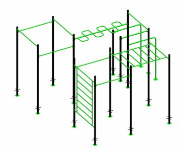 3D модель Воркаут для спортивных площадок