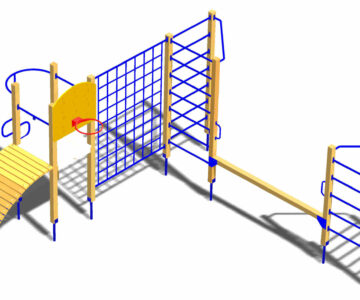 3D модель Детский гимнастический комплекс