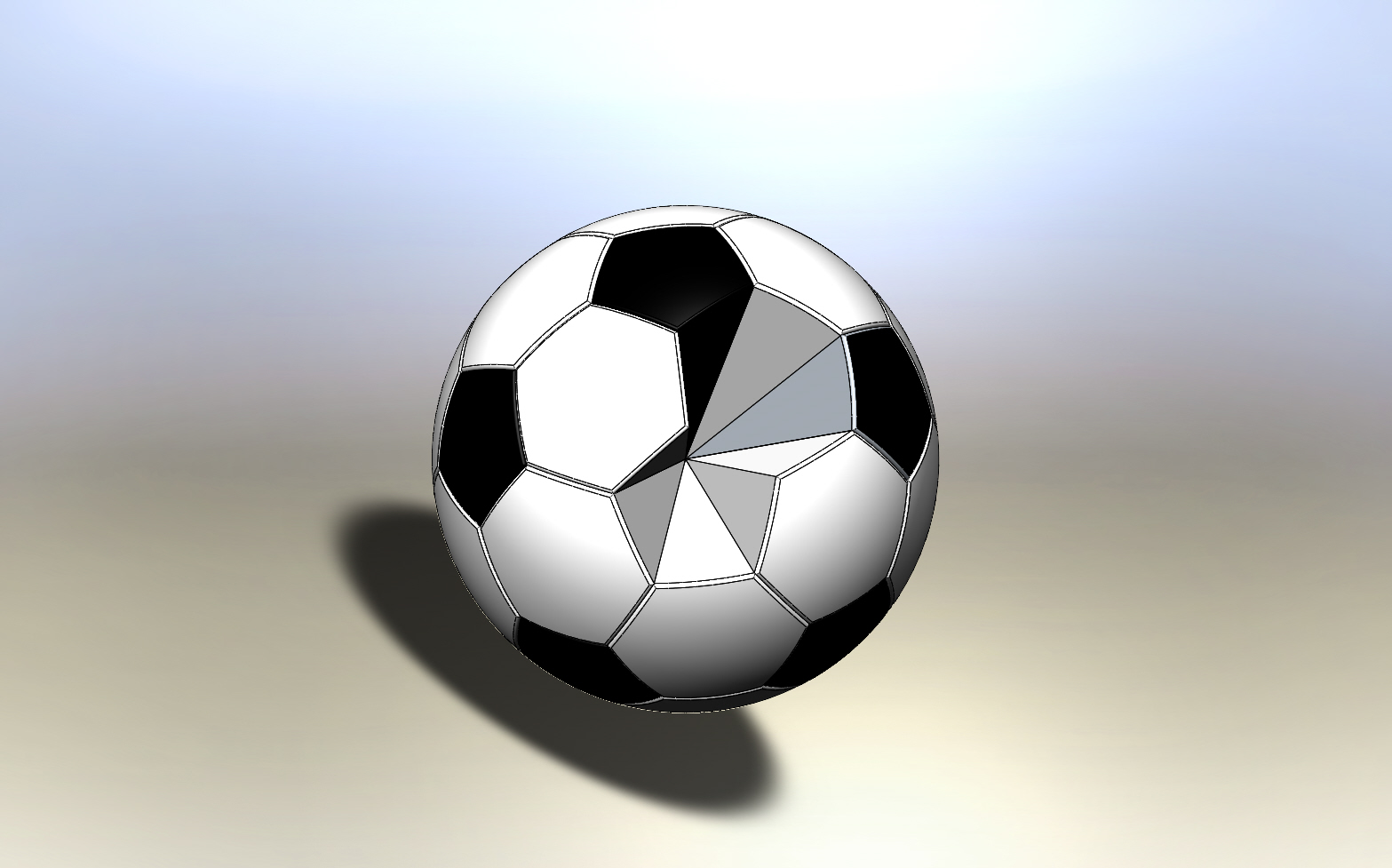 3D модель Мяч в SolidWorks 3D модель