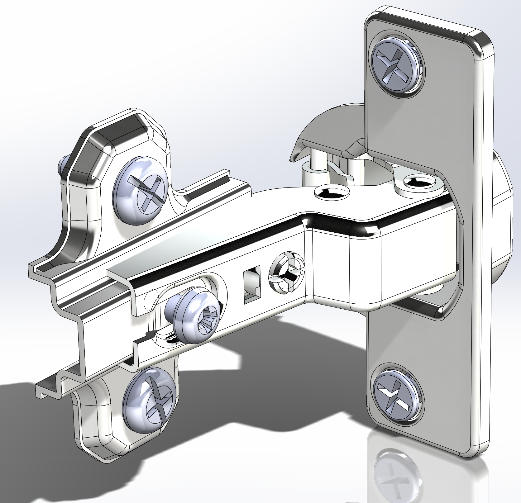 3D модель Петля полунакладная Hettich
