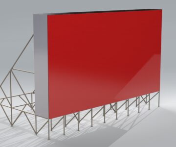 3D модель Металлоконструкция под светодиодный экран