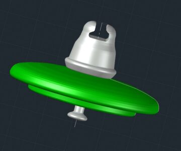 3D модель Изолятор тарельчатый ПС-70е