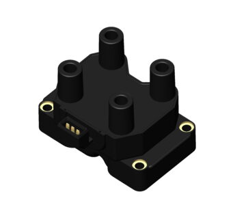 3D модель Катушка зажигания BOSCH 0221503001 для семейства двигателей ЗМЗ 405-409