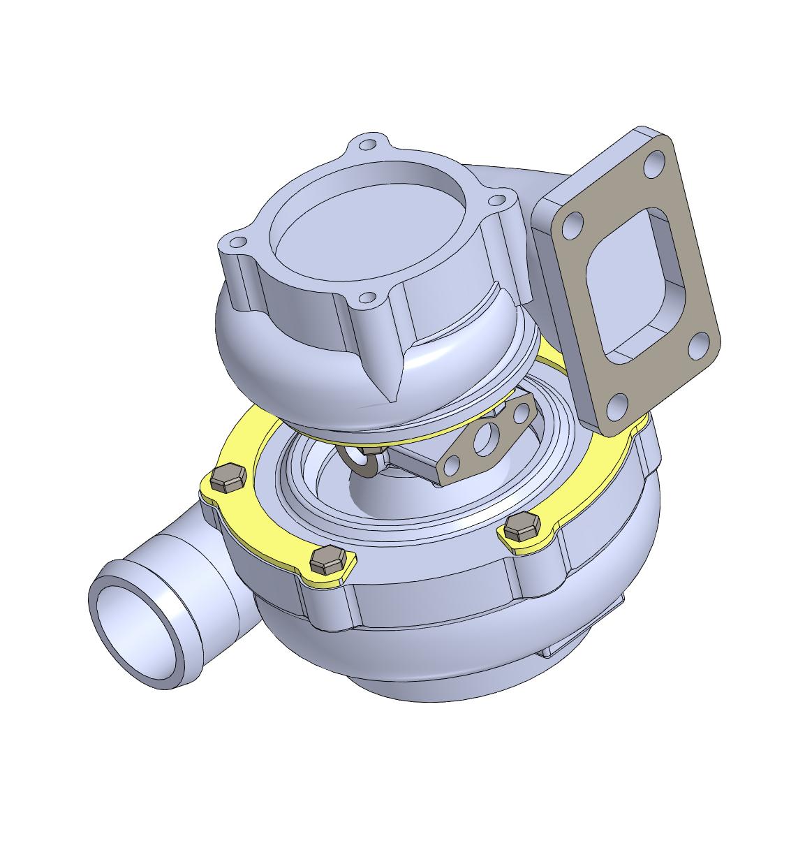 3D модель Турбина Garrett 3076
