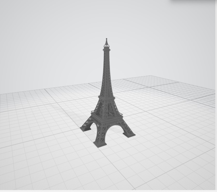 3D модель Эйфелева башня STL