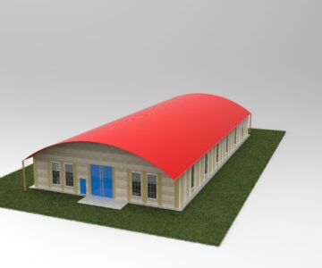 3D модель Модель здания цеха