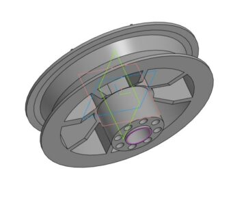 3D модель Колесо для коляски 14.5см