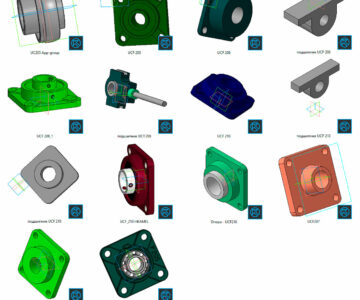 3D модель Подшипниковые узлы UCF